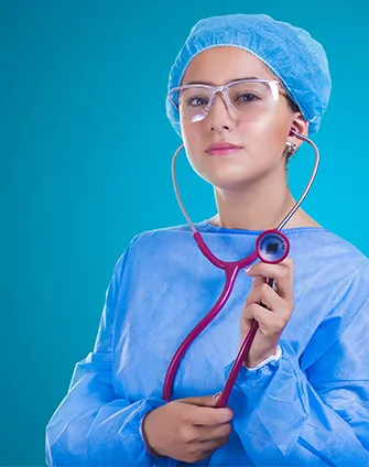 Médecin rendant visite à un patient à domicile